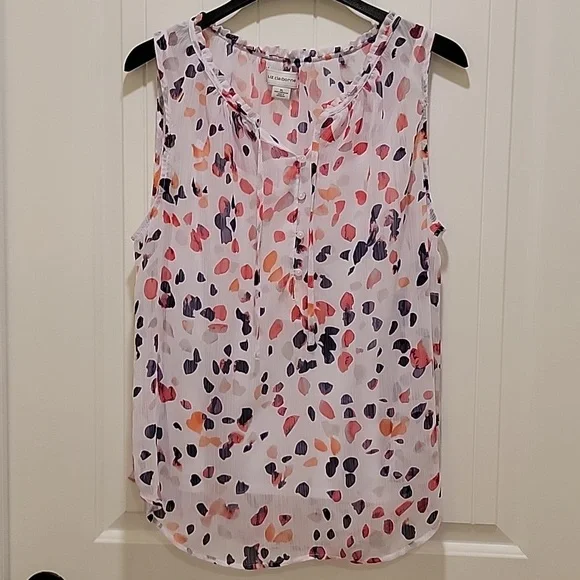 Liz Claiborne Sleeveless Blouse Size XL - Picture 7 of 7